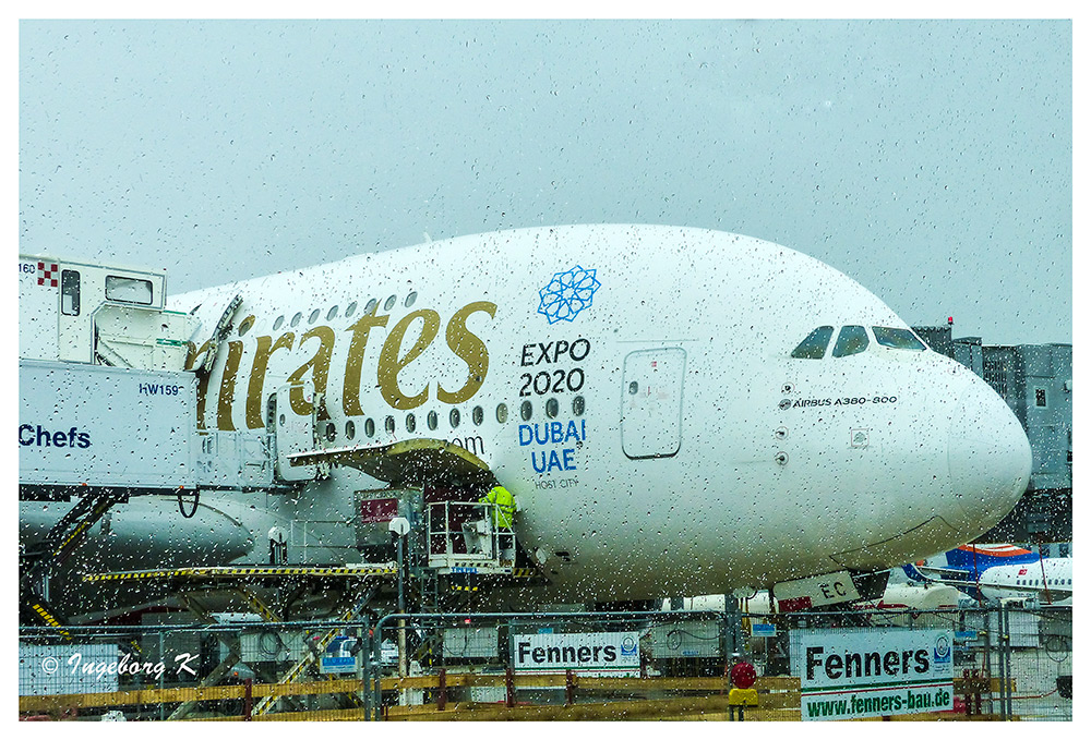 Der A 380 am Gate -