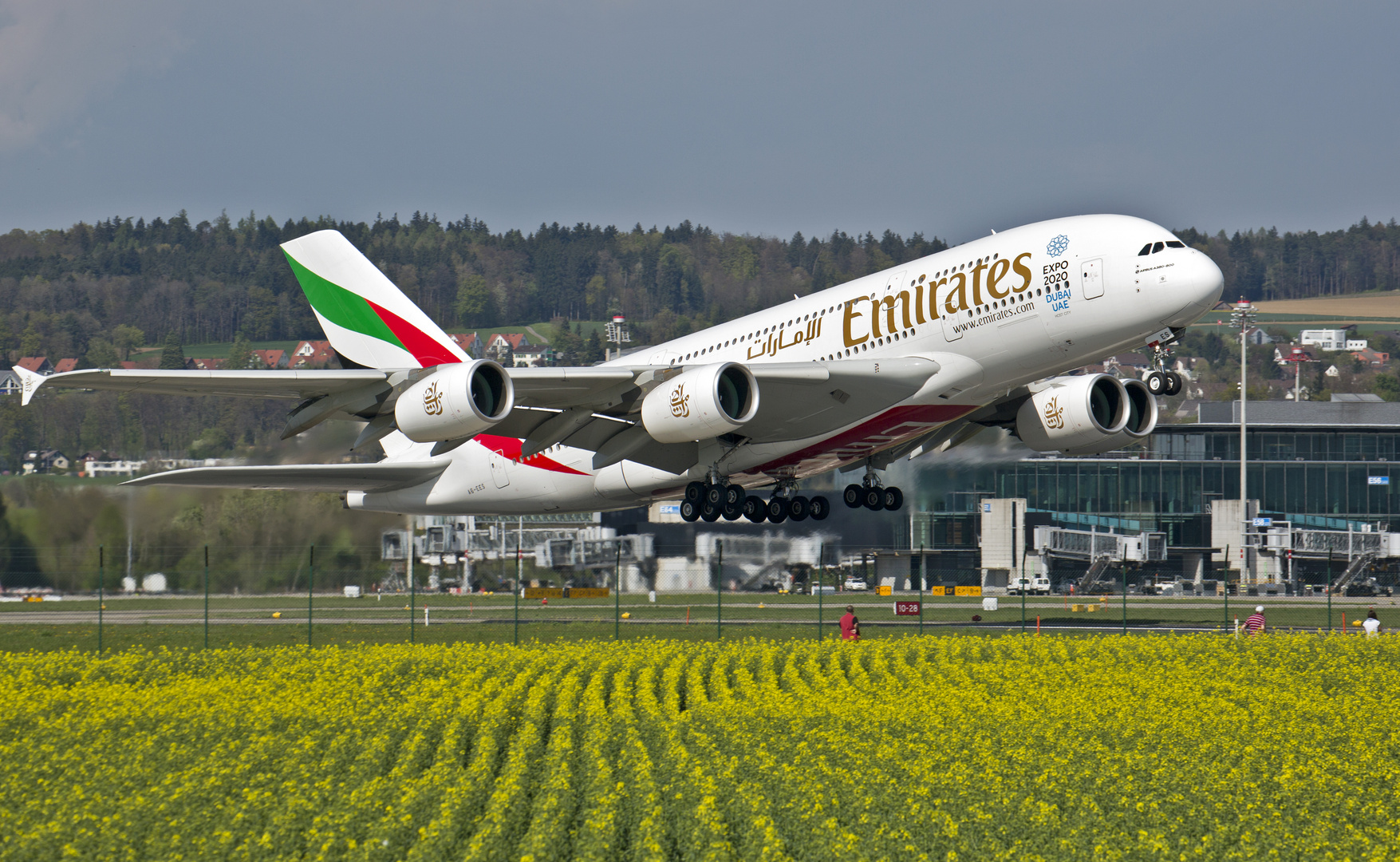 Der A380 in ZRH