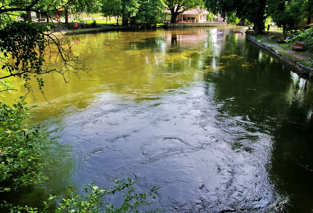 Der Aachtopf in der Nähe von Engen