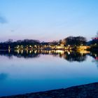 Der Aasee in Münster zur blauen Stunde