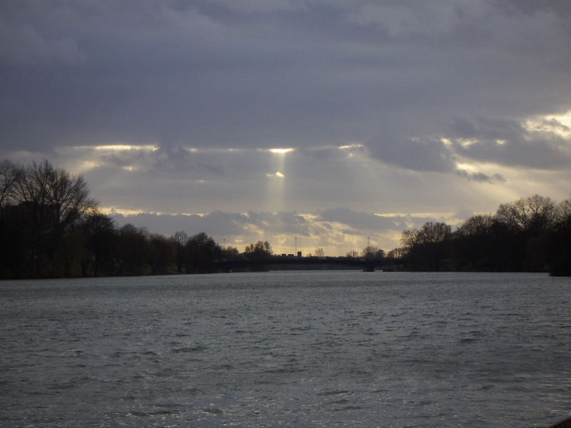 Der Aasee Münster im Winter