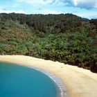 Der Abel Tasman Coastal Track bei der Bark Bay Hut