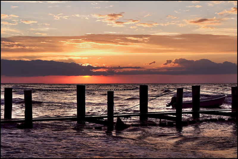 Der Abend am Meer