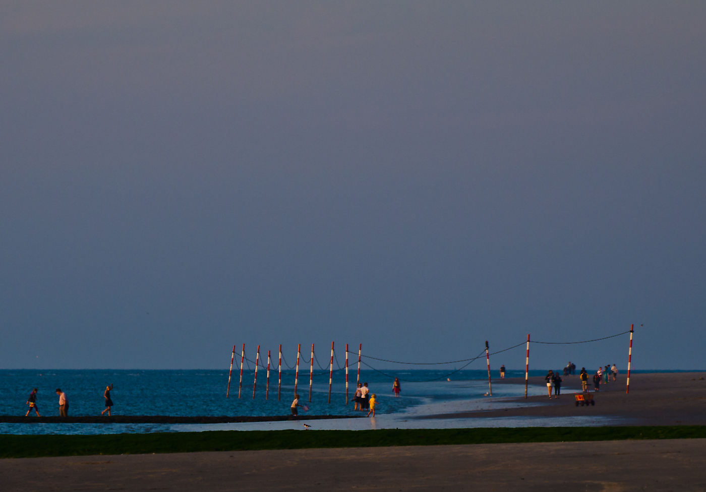 Der Abend am Strand