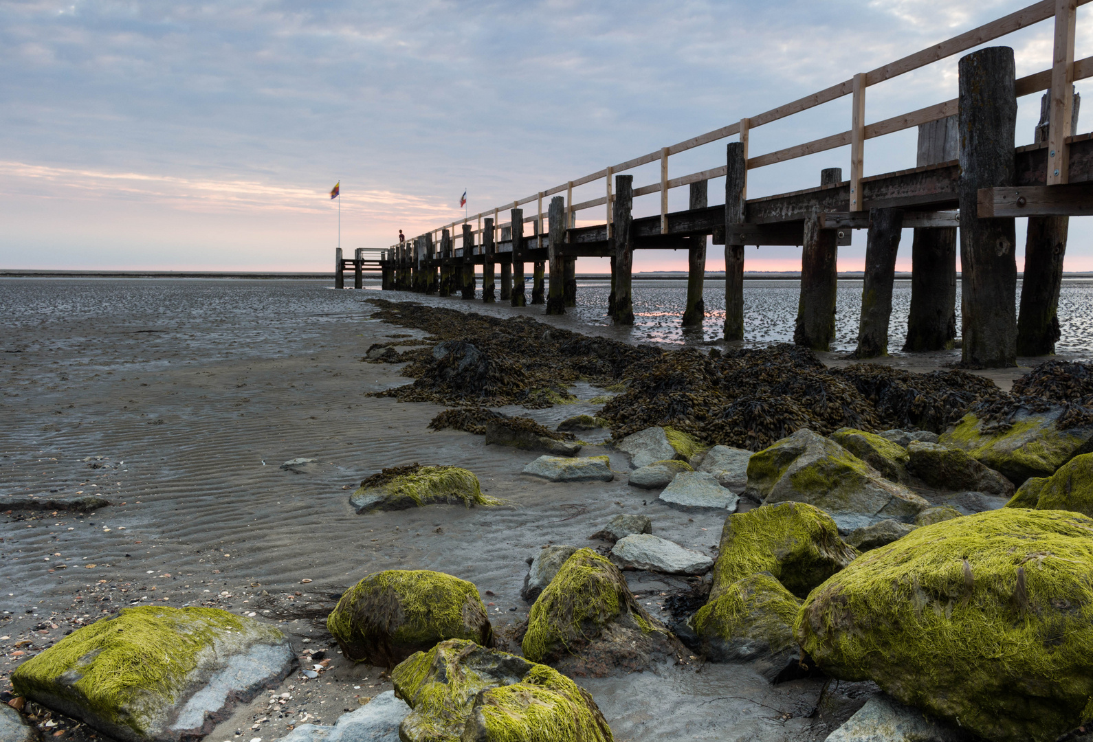 Der Abend an der Seebrücke