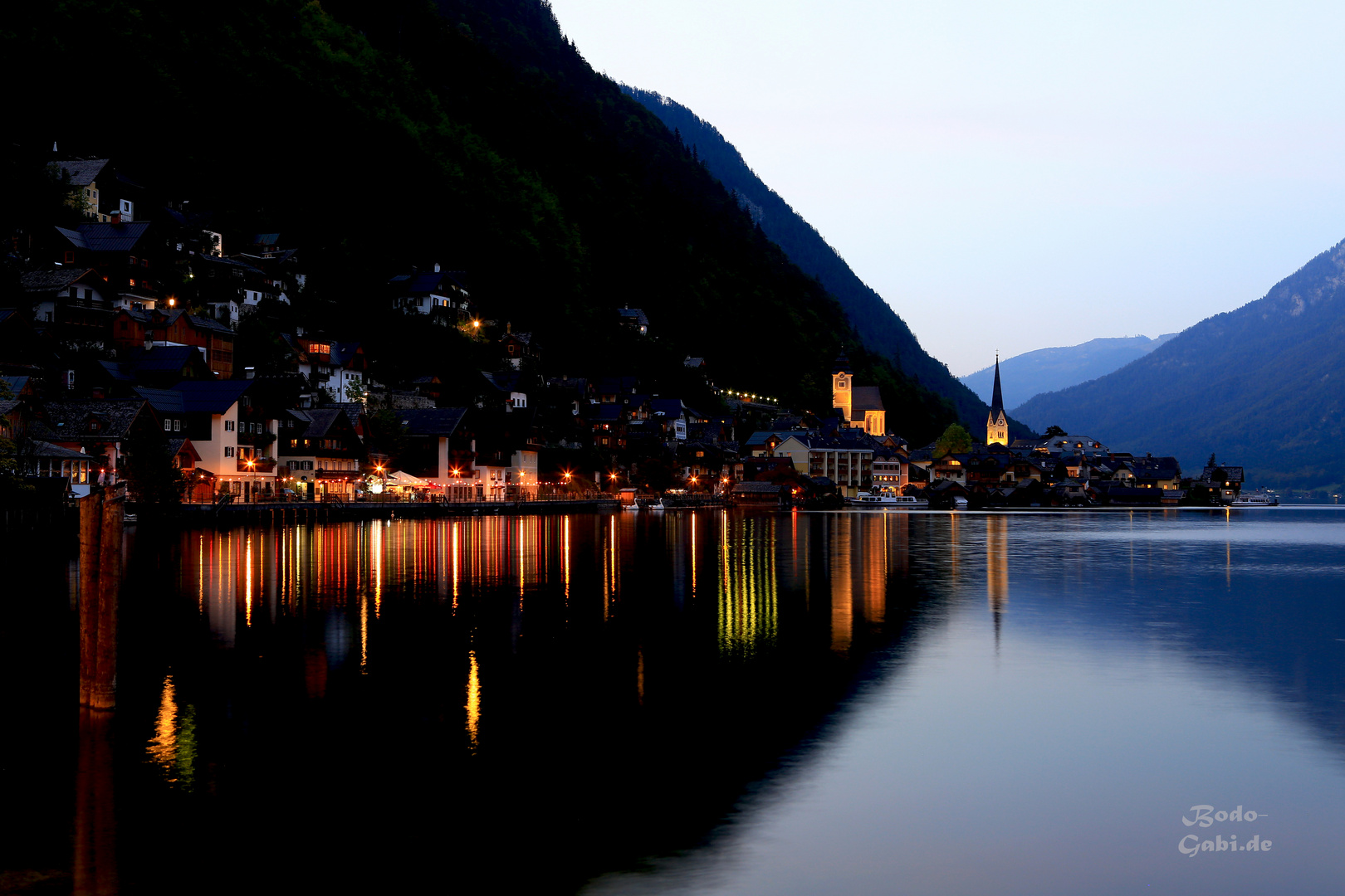 Der Abend in Hallstatt