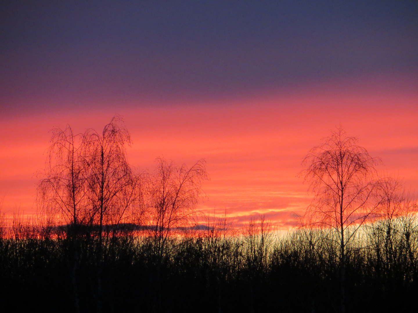 Der Abend zieht sein blaues Band...