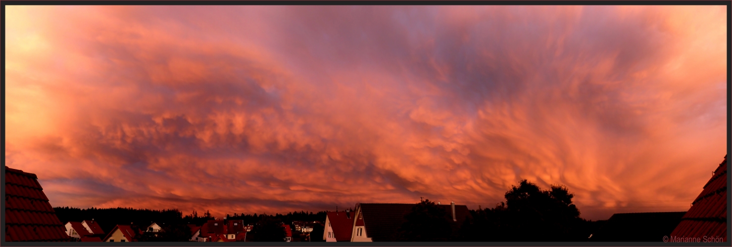 Der Abendhimmel ...