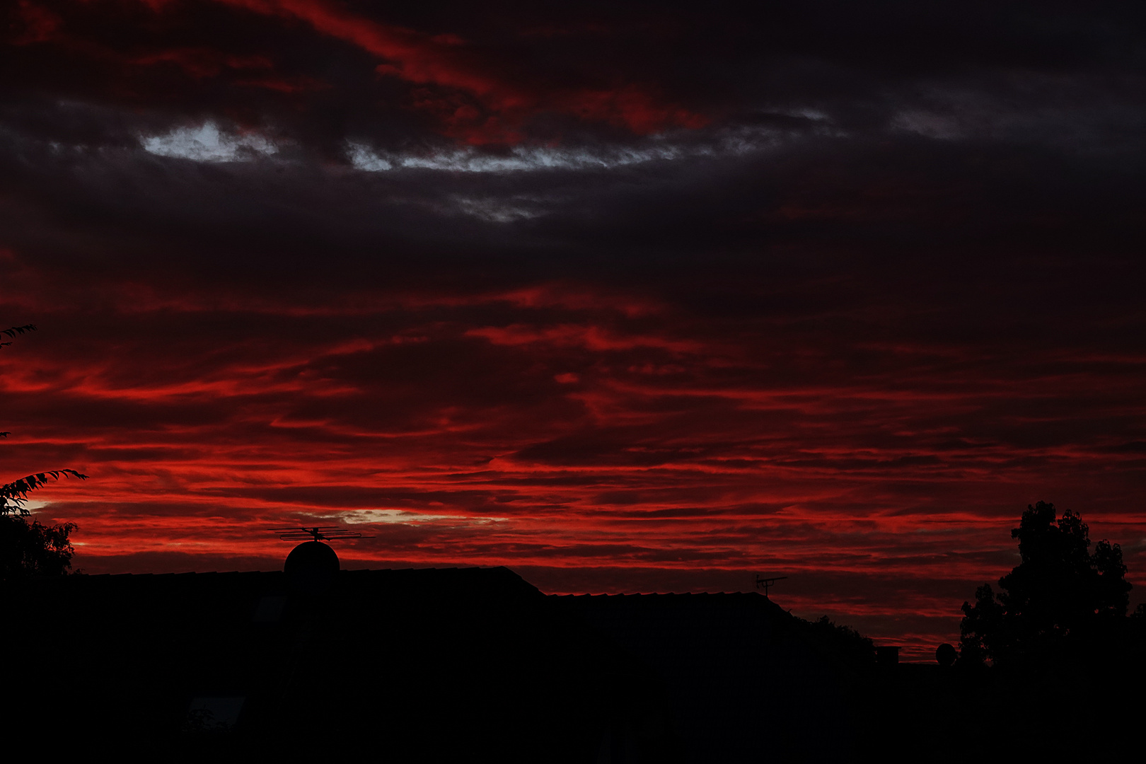 Der Abendhimmel bei uns heute Abend um 22.00 Uhr