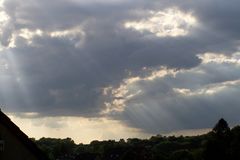 Der Abendhimmel in Stiepel