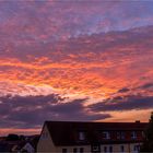 Der Abendhimmel über der Hansestadt... 