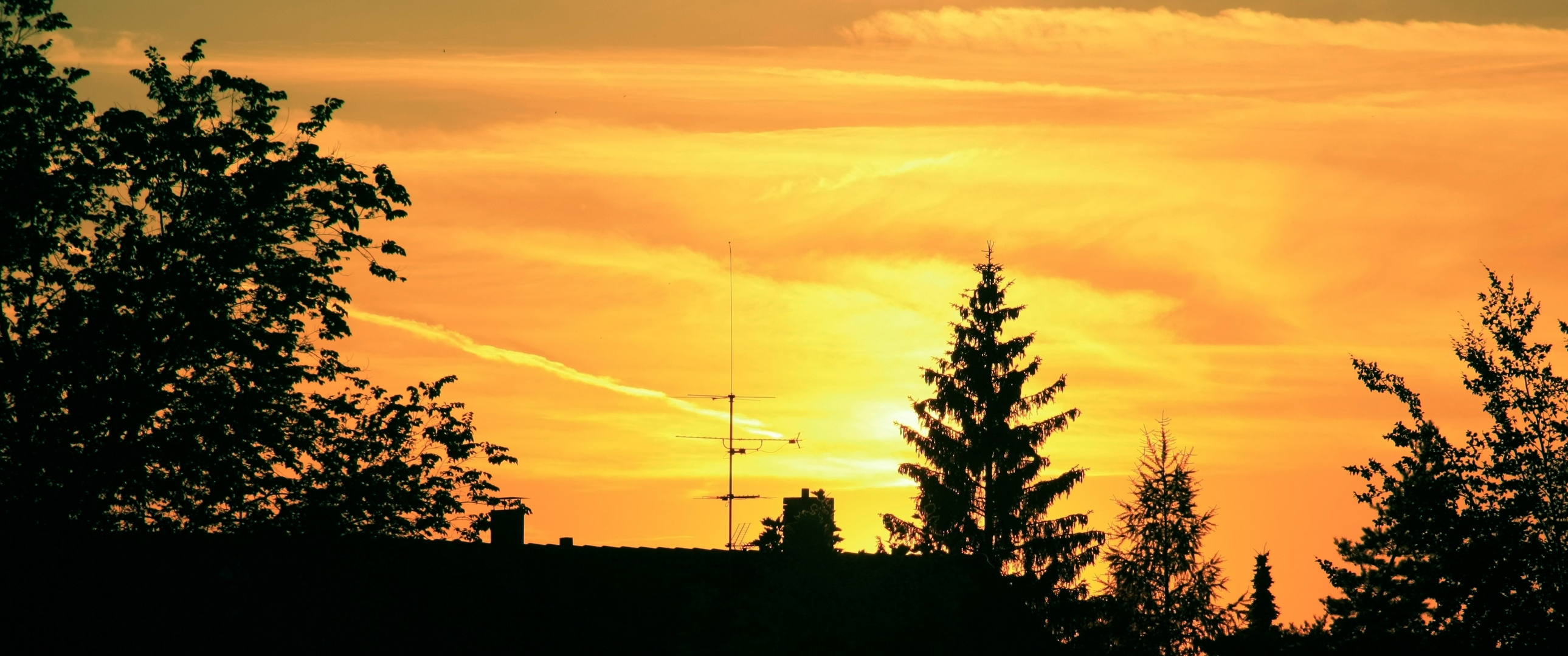 Der Abendhimmel über Nürnberg