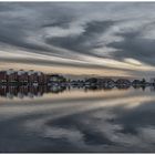 Der Abendhimmel über Wilhelmshaven