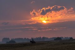 Der abendliche Reiter bei Wolgast 