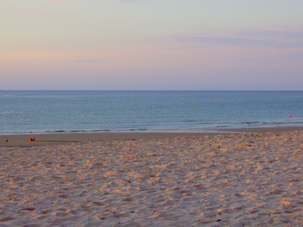 Der abendliche Strand von Helgoland