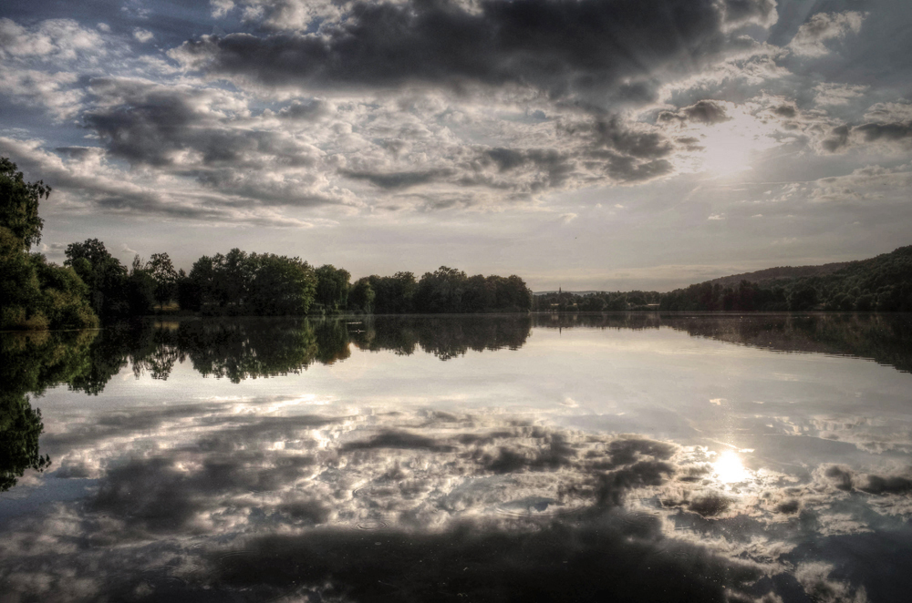 der Abendsonne entgegen ...