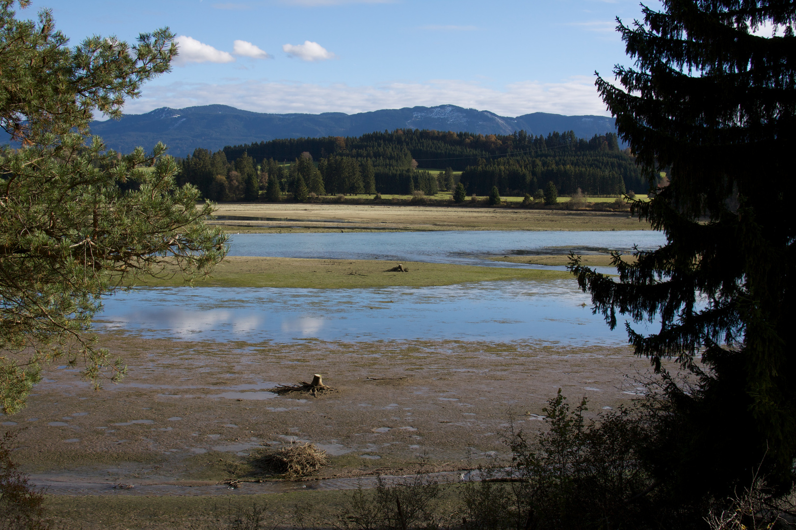 Der abgestaute Lechsee.