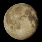 Der abnehmende Mond am 3.7.2015 über Hofweier