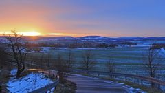 Der Abschied vom Schnee gestern morgen aber mit dem einsetzenden Westwind,