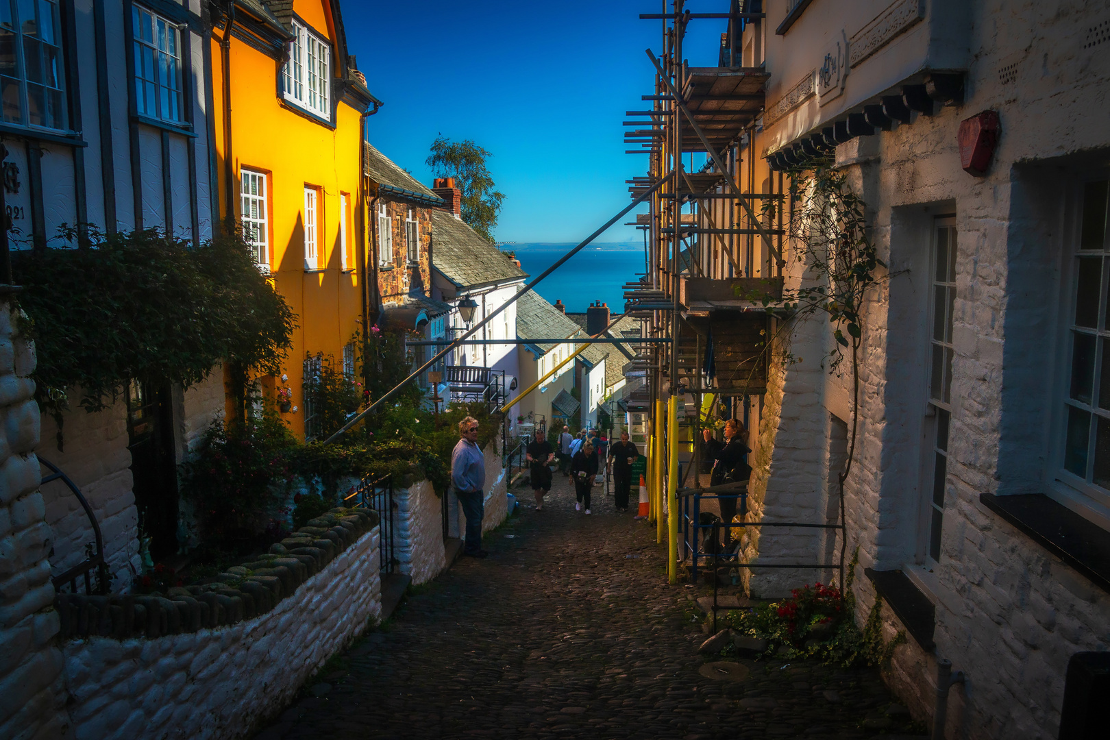 Der Abstieg durch Clovelly