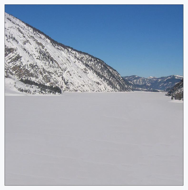 Der Achensee ist zugefroren