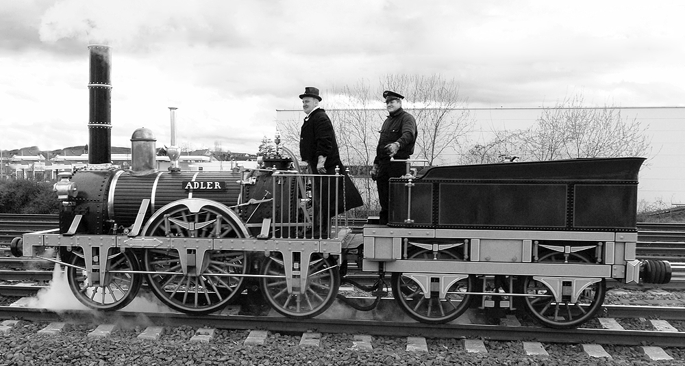 Der Adler beim Dampfspektakel am 4.4.2010 in Koblenz