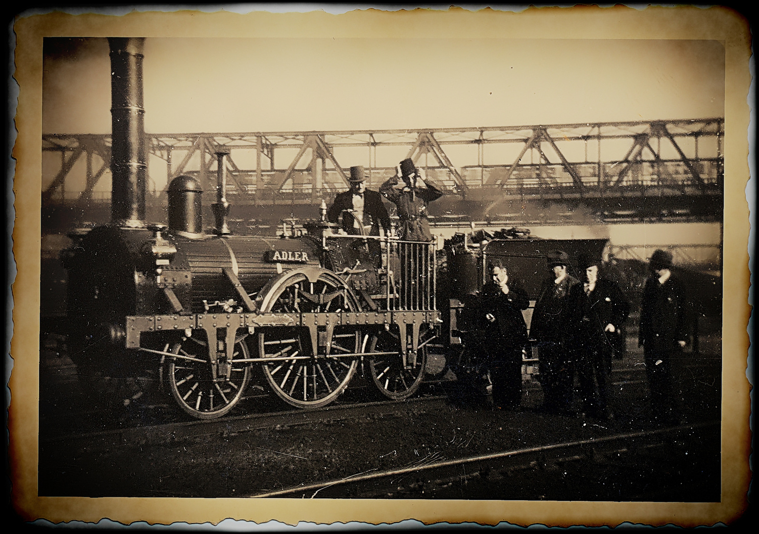 DER ADLER - uraltes Originalfoto einer LEGENDE