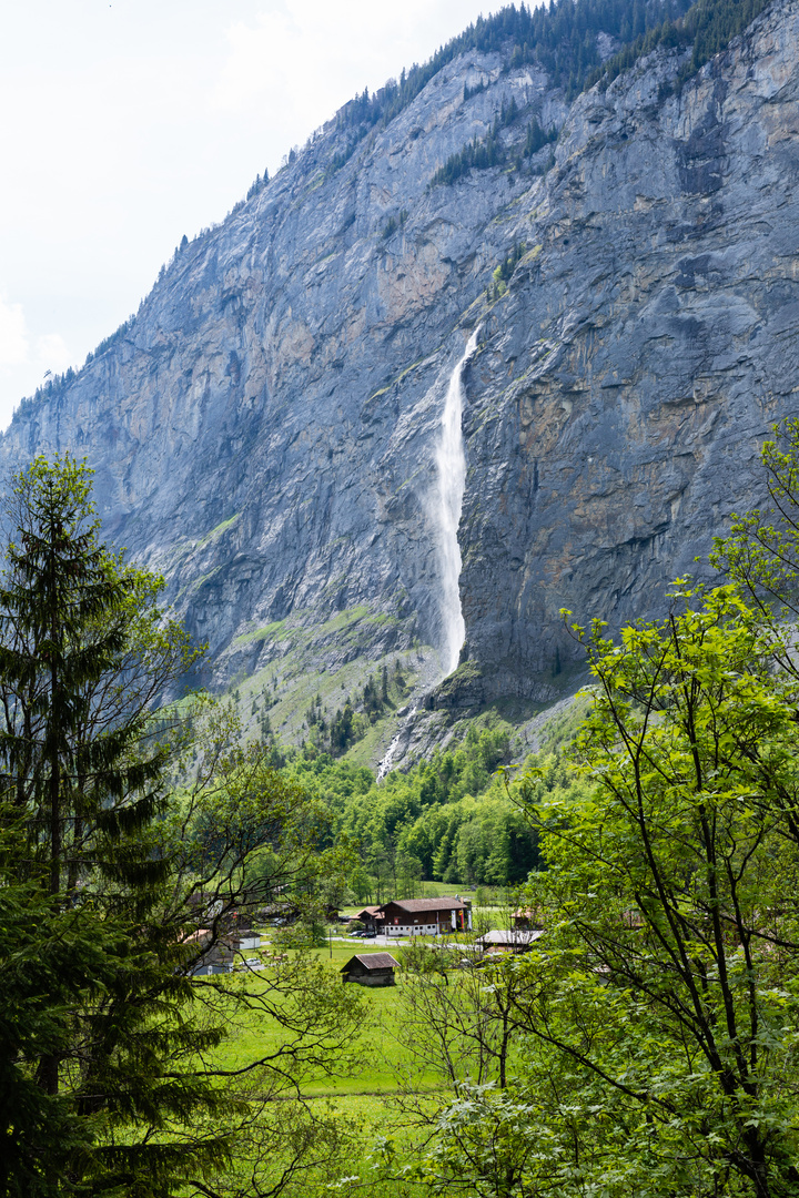 Der Ägertenbachfall im Lauterbrunnental