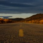 Der Alaska Highway am frühen Morgen im Yukon, Kanada 2007 (FSC-185)