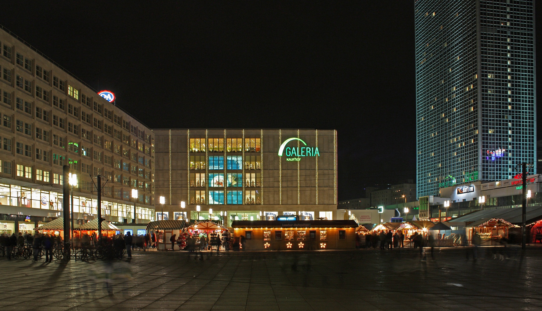 der Alexanderplatz weihnachtlich