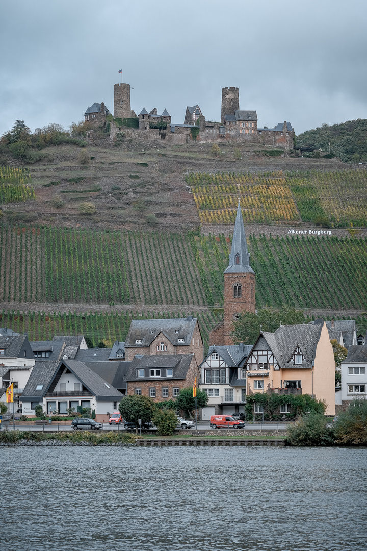 Der Alkener Burgberg mit Burg Thurant