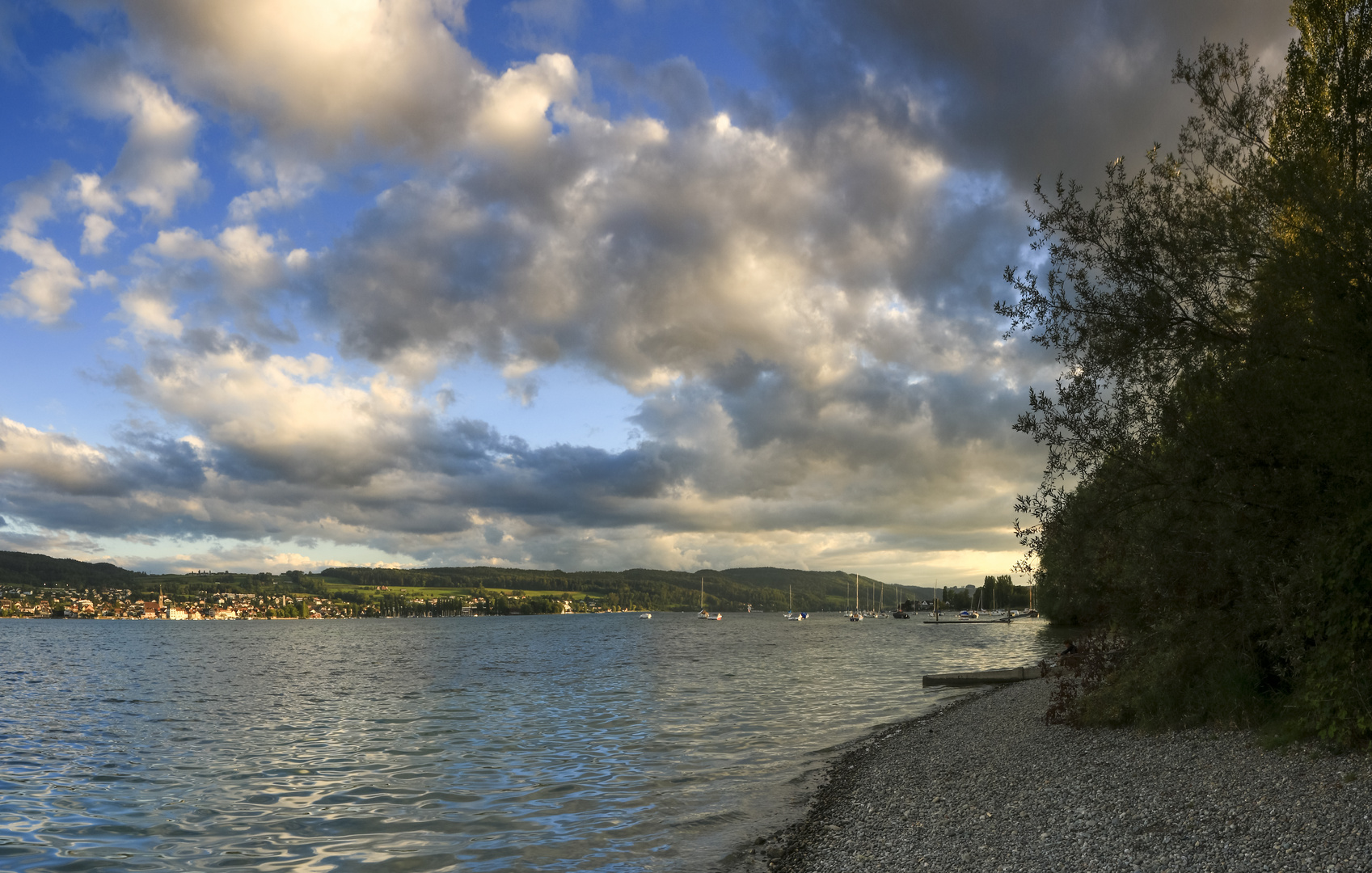 Der allmähliche Übergang vom Bodensee zum Rhein