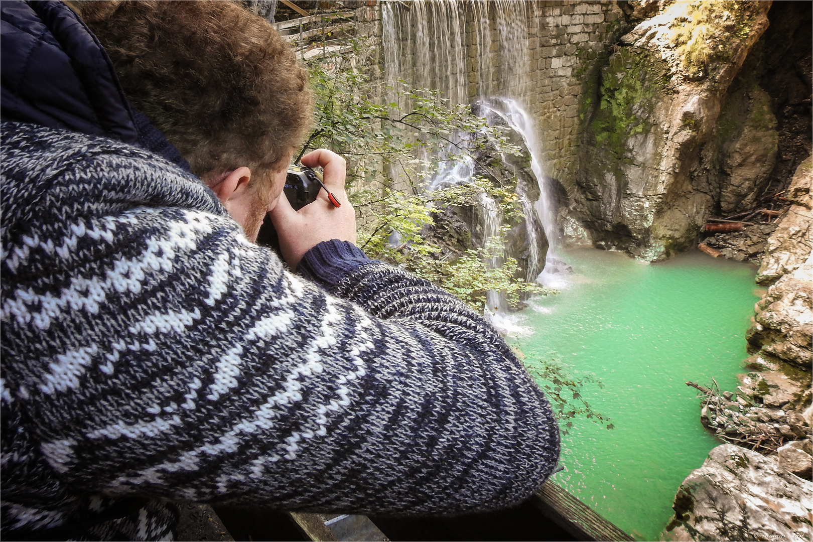 Der Alplochschluchtwasserfallfotograf...