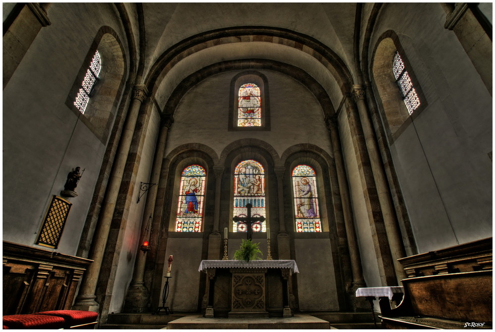 Der Altar Stiftskirche St. Joannem Bapt. s.t. Decollat. zu Langenhorst