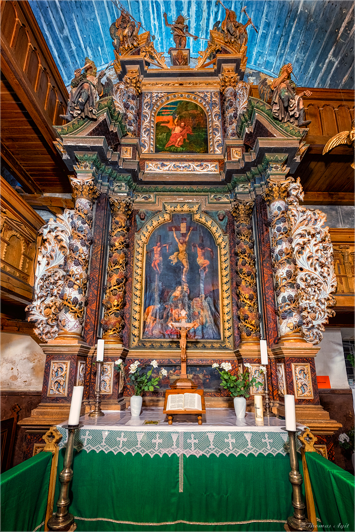 Der Altar von St. Martin in Schlanstedt...