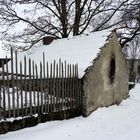 der alte Backofen im Winter