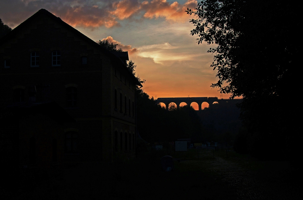 Der alte Bahnhof Göltzschtalbrücke