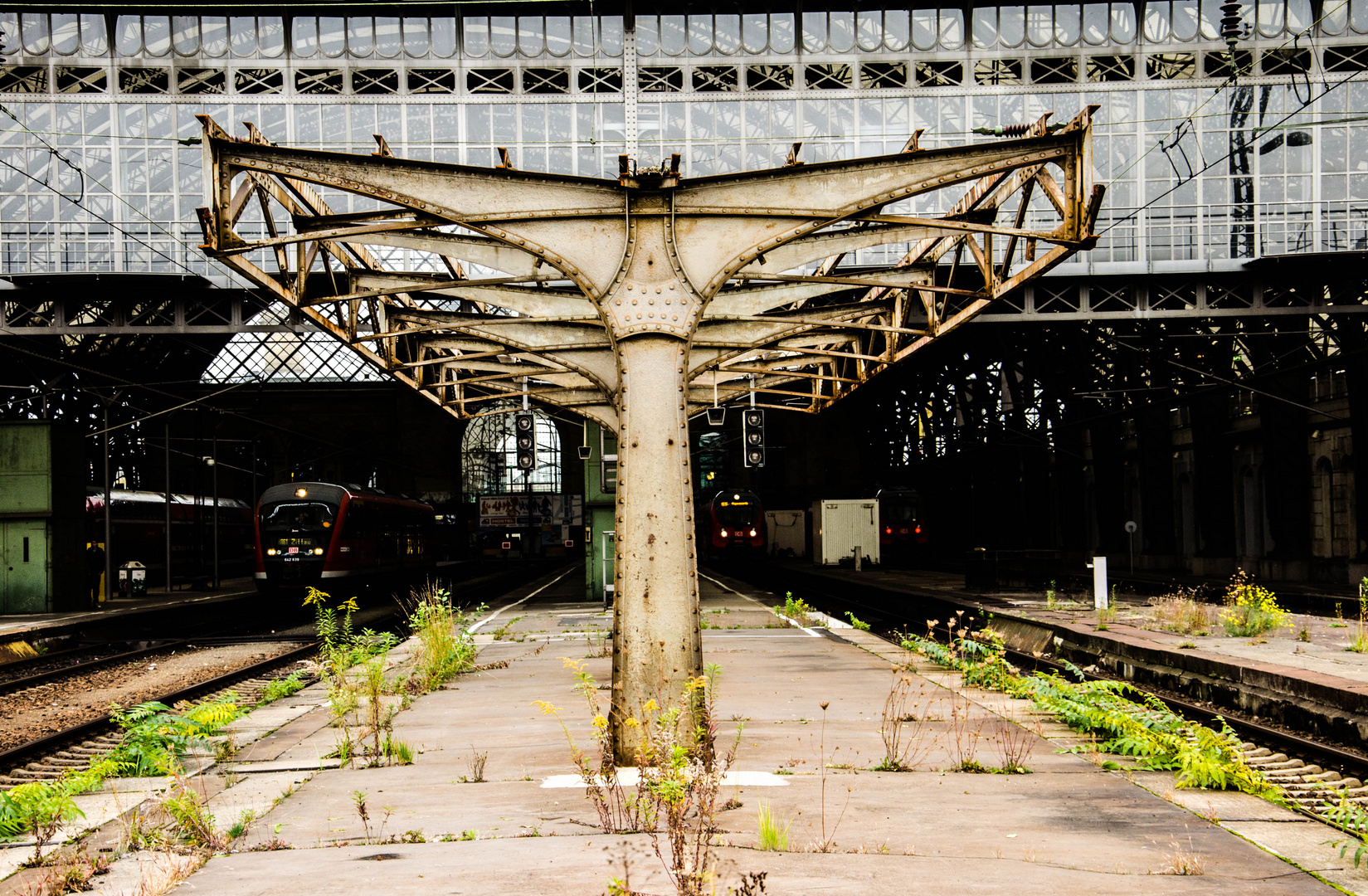 Der alte Bahnsteig.