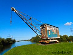 Der alte Bavaria Hafen-Kran