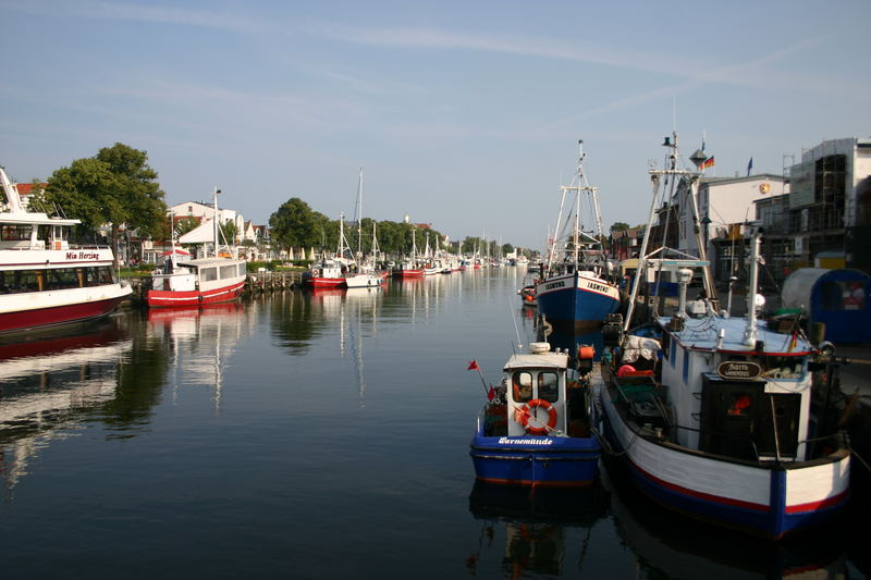 Der alte Bootshafen in Warnemünde