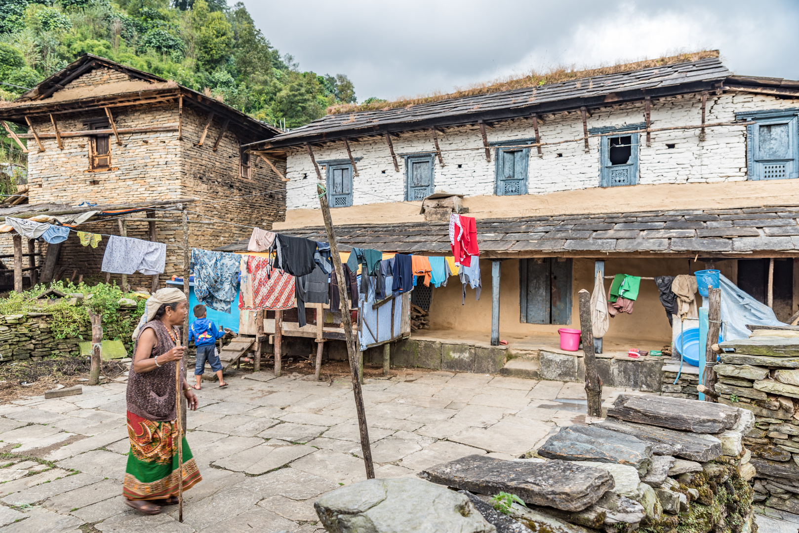 Der alte Dorfkern in Ghandruk