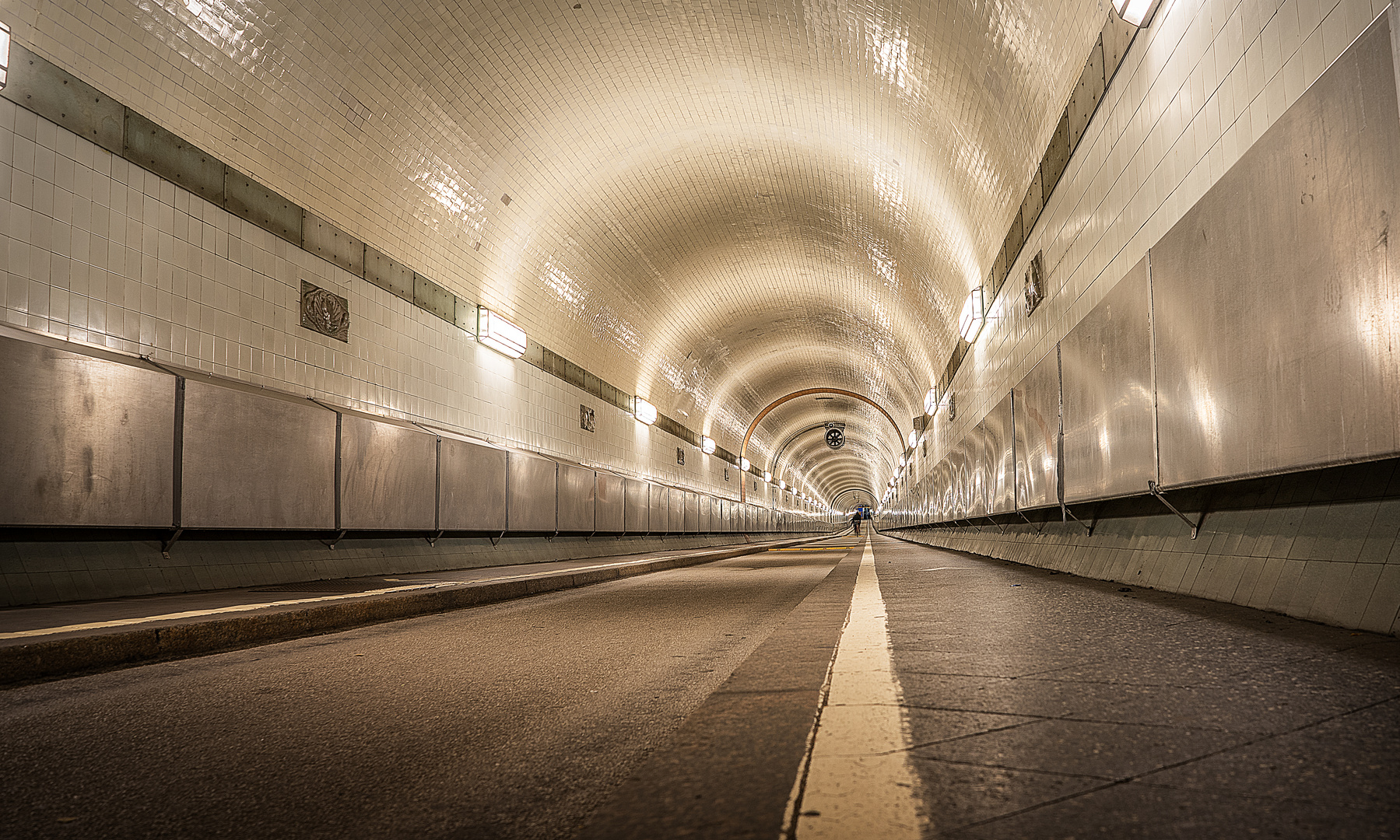 Der alte Elbtunnel in Hamburg