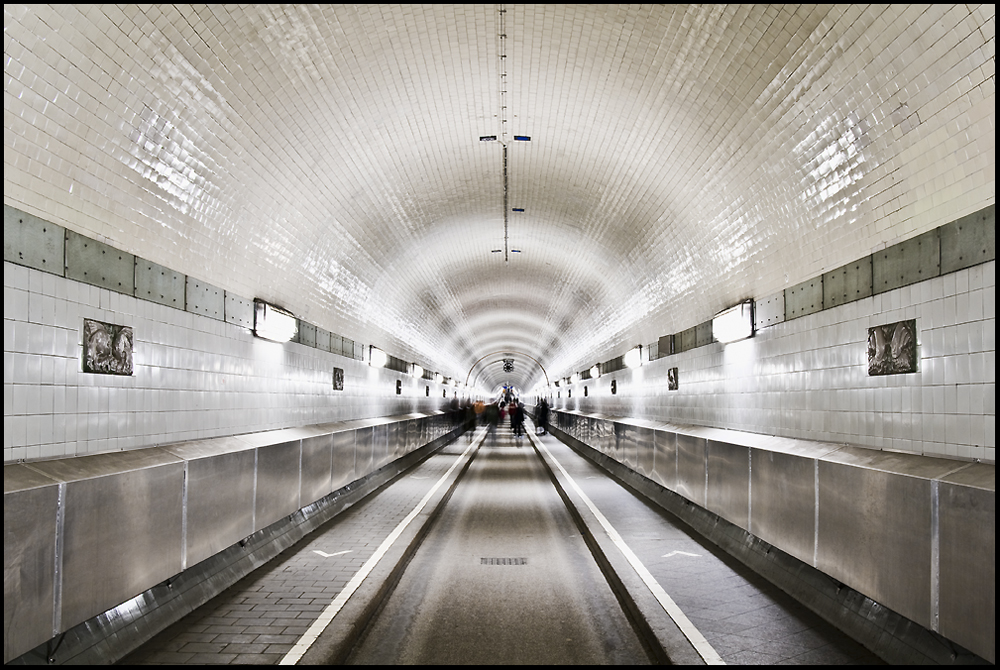 Der alte Elbtunnel in Hamburg