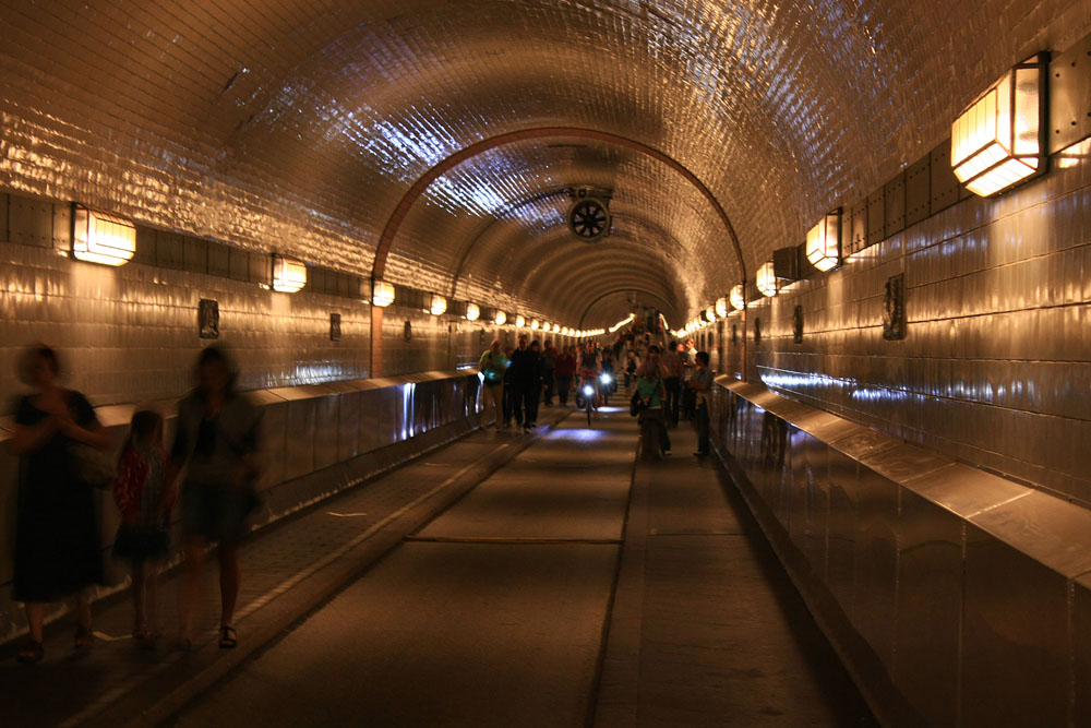 Der alte Elbtunnel in Hamburg