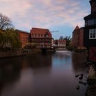 Der alte Hafen Lüneburgs im Herbst