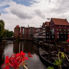 Der alte Hafen Lüneburgs im Sommer