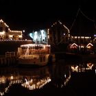 Der alte Hafen von Carolinensiel bei Nacht