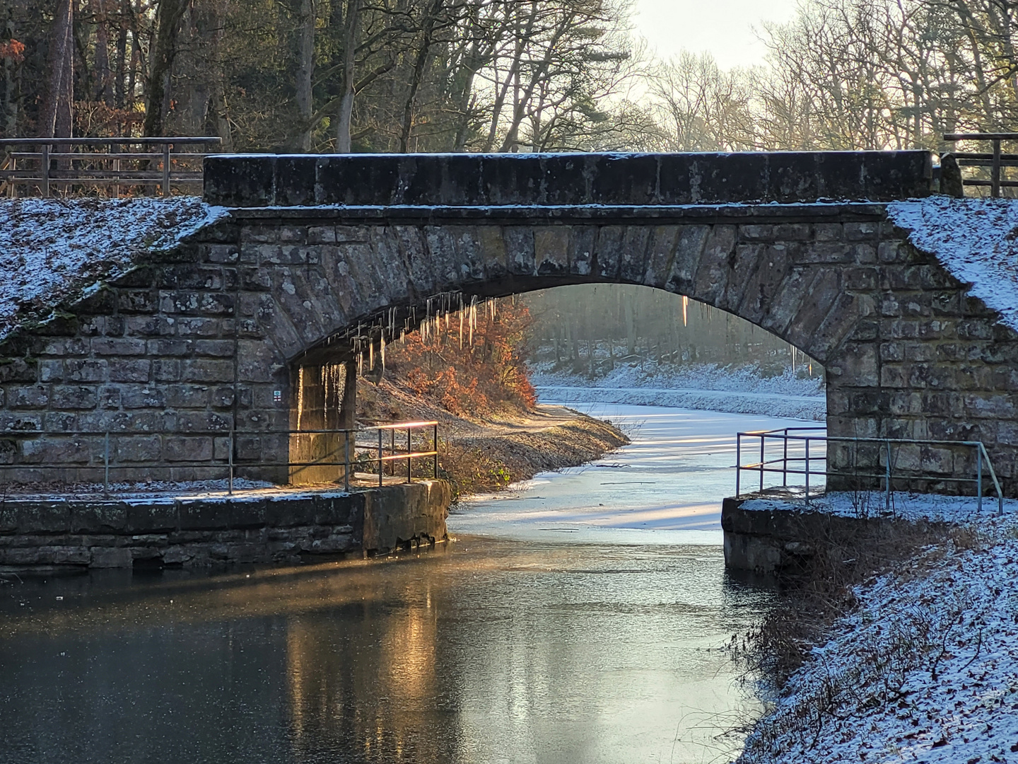 Der alte Kanal im Winter