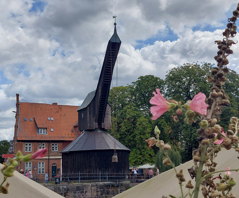 der alte Kran in Lüneburg (Wie Dazumal)