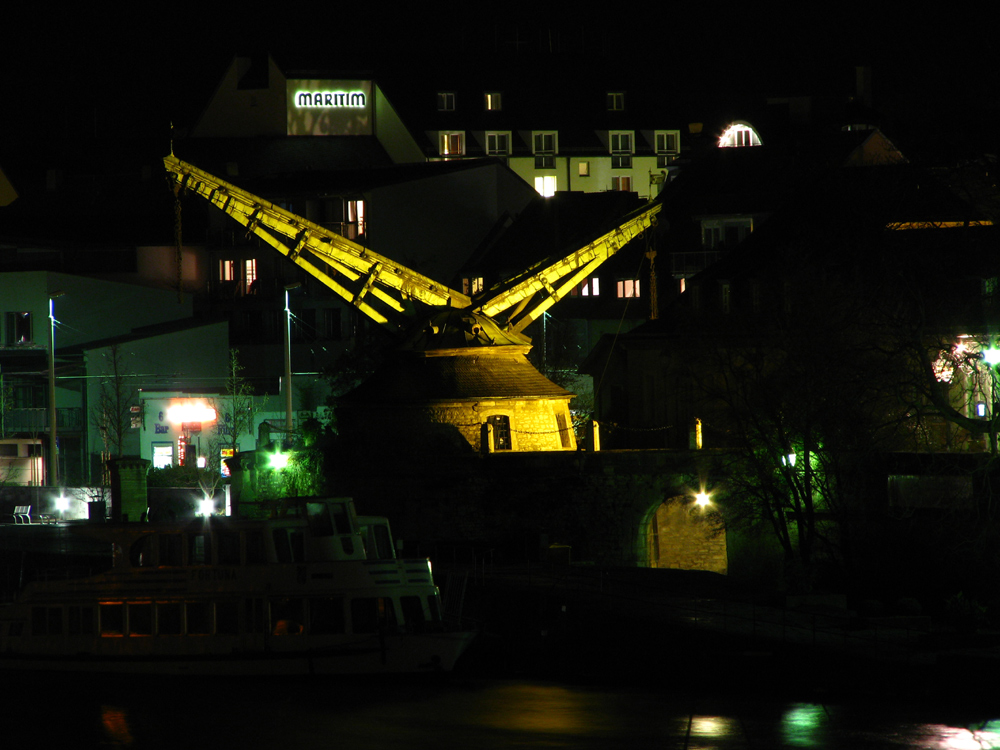 Der Alte Kranen bei Nacht